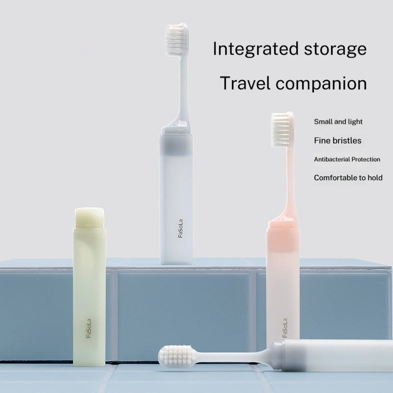 Travel Toiletry Soft-Bristle Dust-Proof Toothbrush