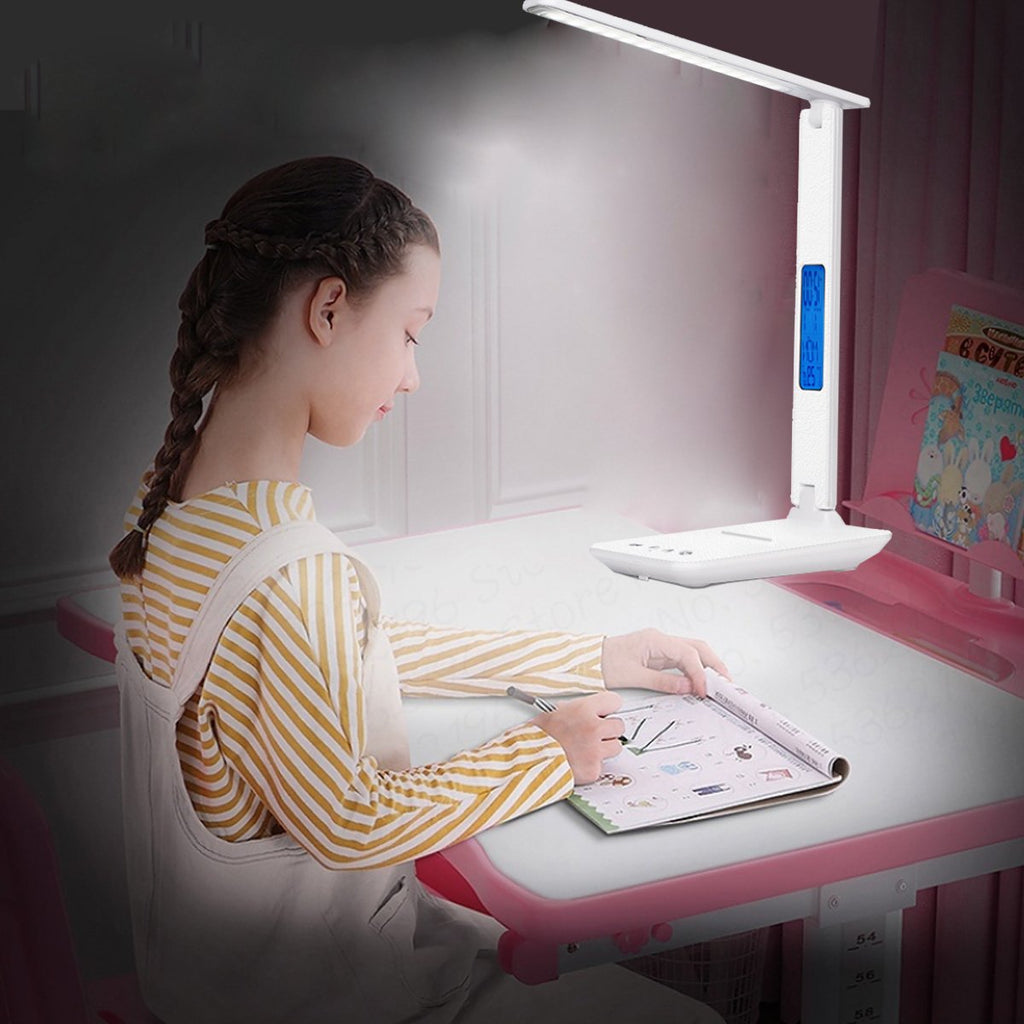 3-in-1 Lamp with Phone Charger, Clock and Thermostat