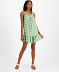 Tommy Jeans Plaid Trapeze Dress