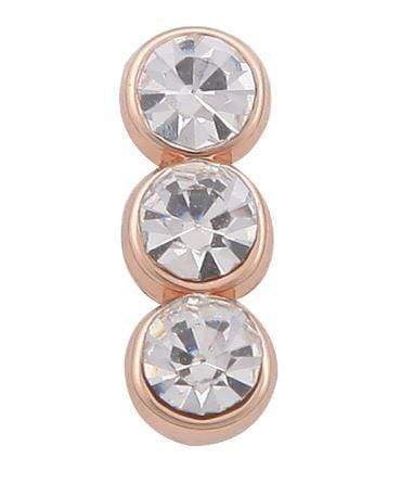 Triple Crystal Slider Charm