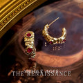 Vintage Victorian Zircon Earrings - Royal Palace Style Studs