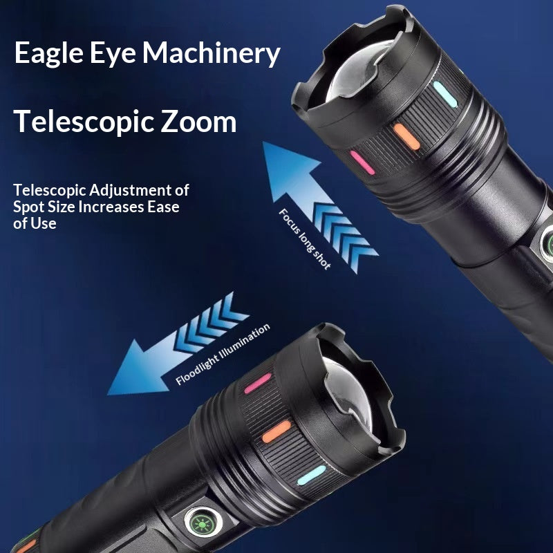Aluminum Alloy White Laser Flashlight - Durable EDC Light