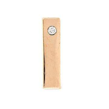 Silver Bar Charm for Slider Bracelets
