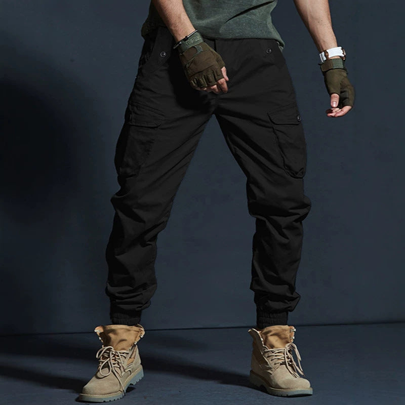 Men's Slim-Fit Multi-Pocket Work Trousers | Durable Cargo Pants