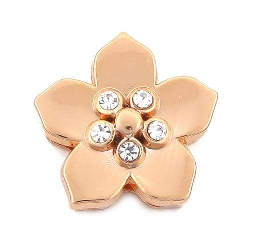 Crystal Flower Slider Charm