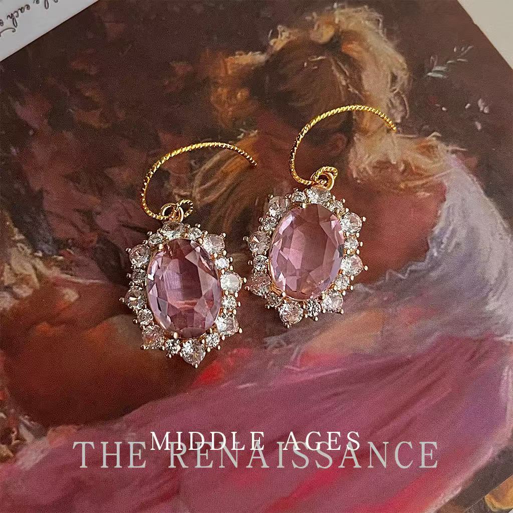 Vintage Victorian Zircon Earrings - Royal Retro Studs