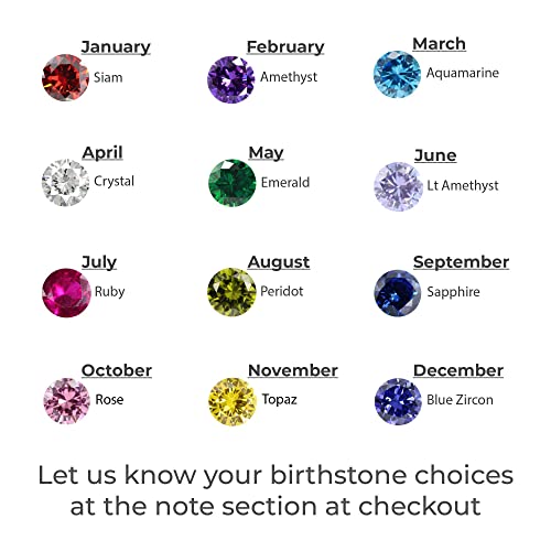 Mom Necklace with Kids Birthstones