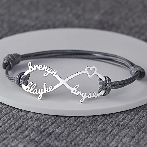 Infinity Bracelet with Kids Names