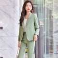 Women's Two-Piece Set - Long Sleeve Jacket & Pants Outfit