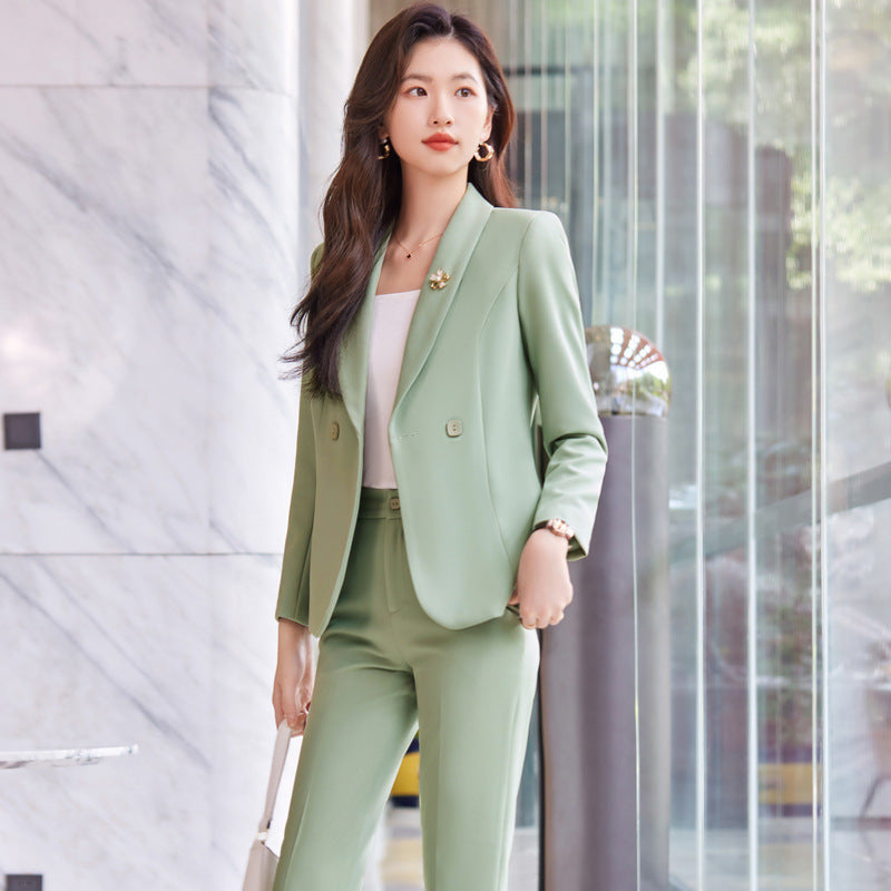 Women's Two-Piece Set - Long Sleeve Jacket & Pants Outfit