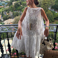 Women's Lace Sleeveless Sheer Baby-doll Dress