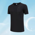 Ice-Silk Breathable Round-Neck Men's Top | Activewear Tee