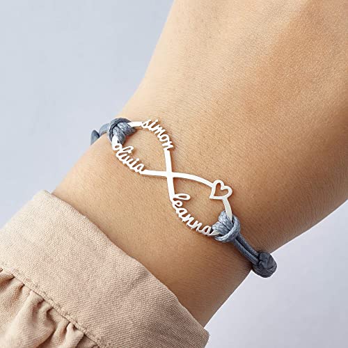 Infinity Bracelet with Kids Names