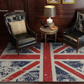 Retro Classic Red-and-Blue National Flag Floor Mat