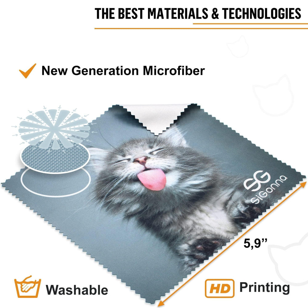 Microfiber Cleaning Cloth for Glasses Eyeglass Cleaning Towel 6 Pack Reusable