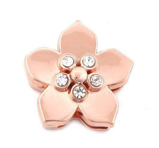 Crystal Flower Slider Charm