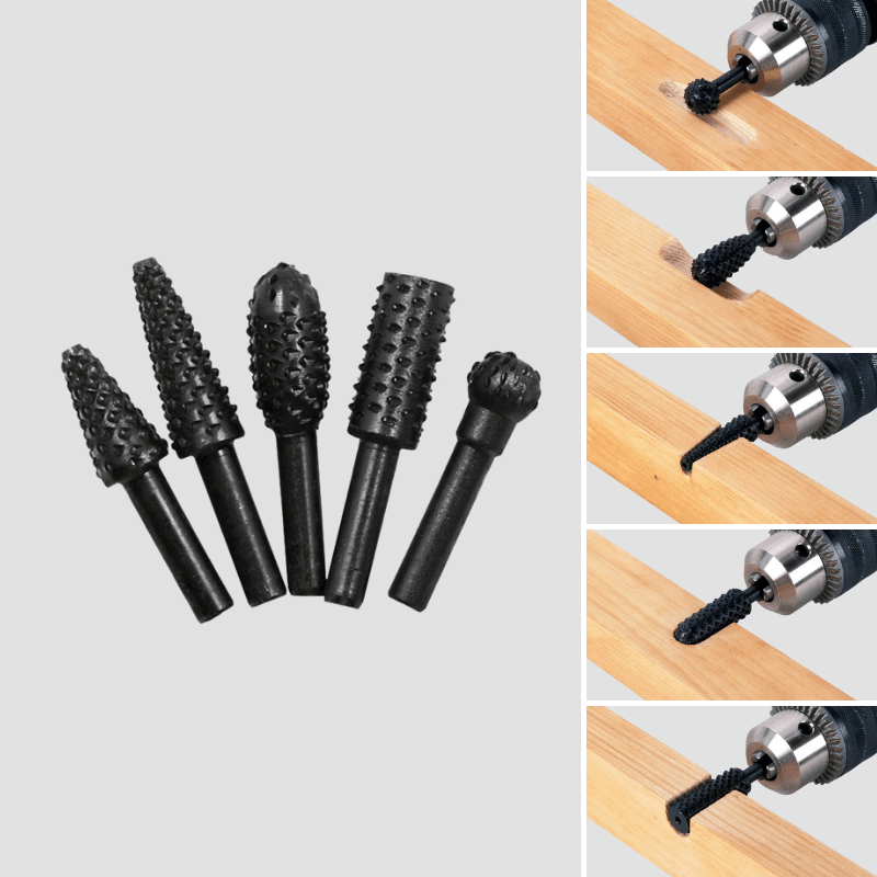 Rotary cutter set for precise wood and metal