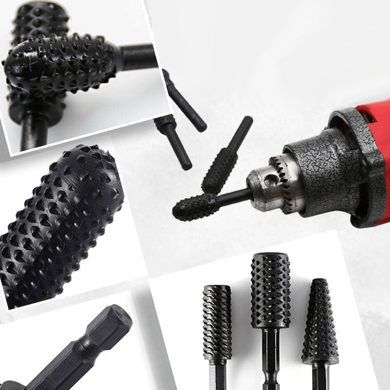 Rotary cutter set for precise wood and metal