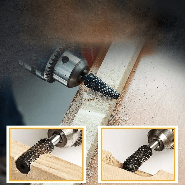 Rotary cutter set for precise wood and metal