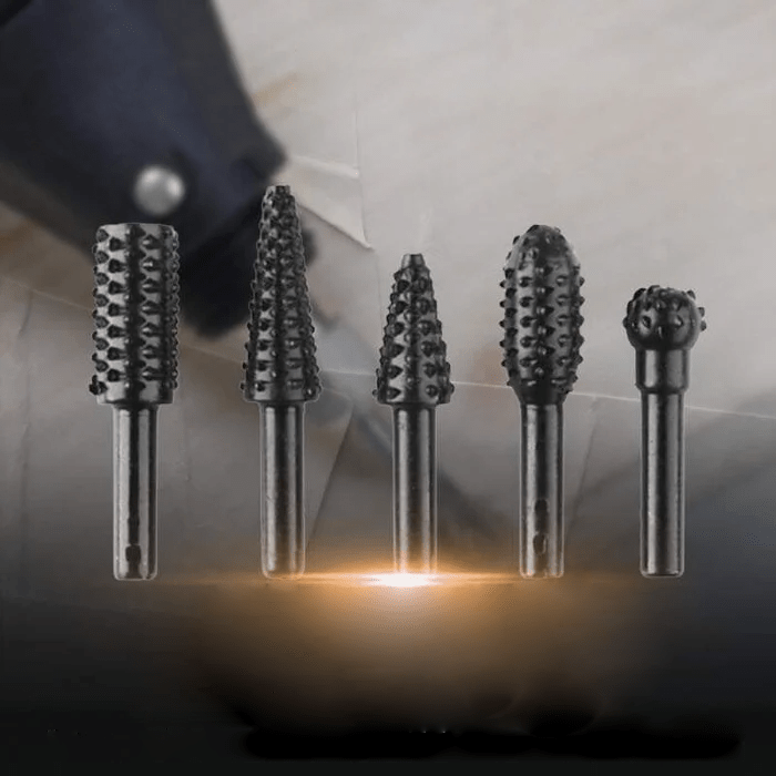Rotary cutter set for precise wood and metal