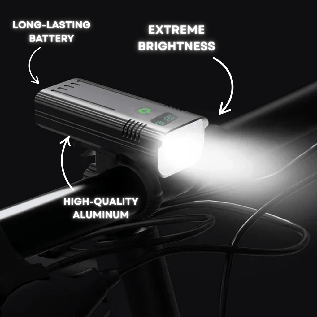 5000 Lumen Bike Light with 12 LEDs & USB-C