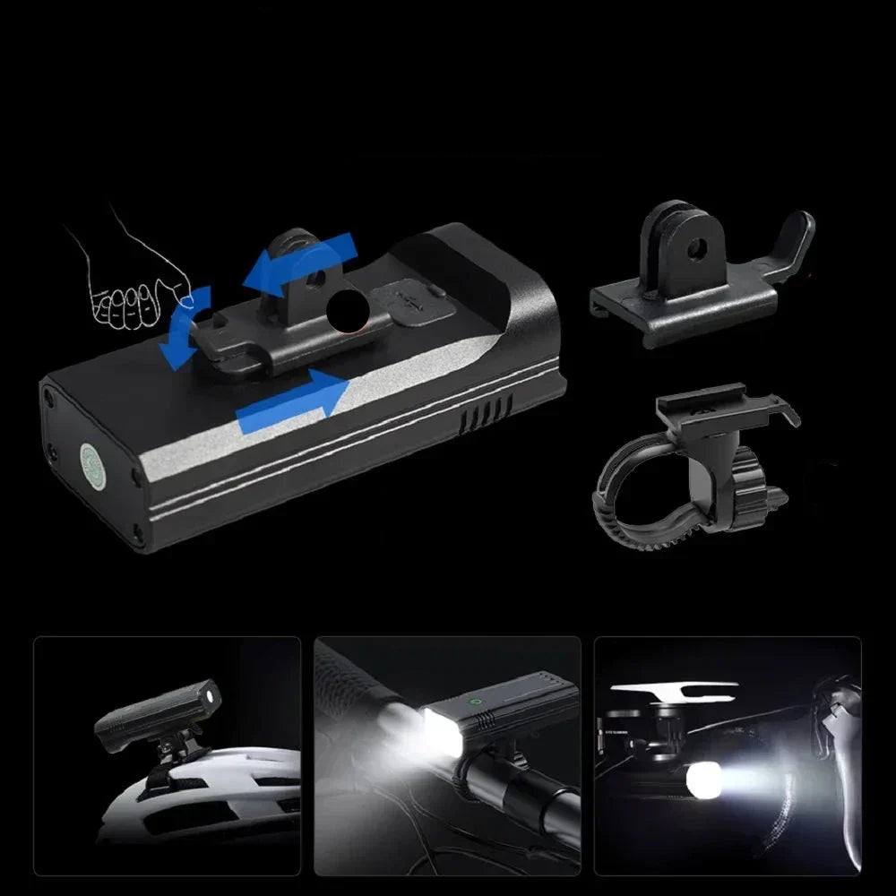 5000 Lumen Bike Light with 12 LEDs & USB-C
