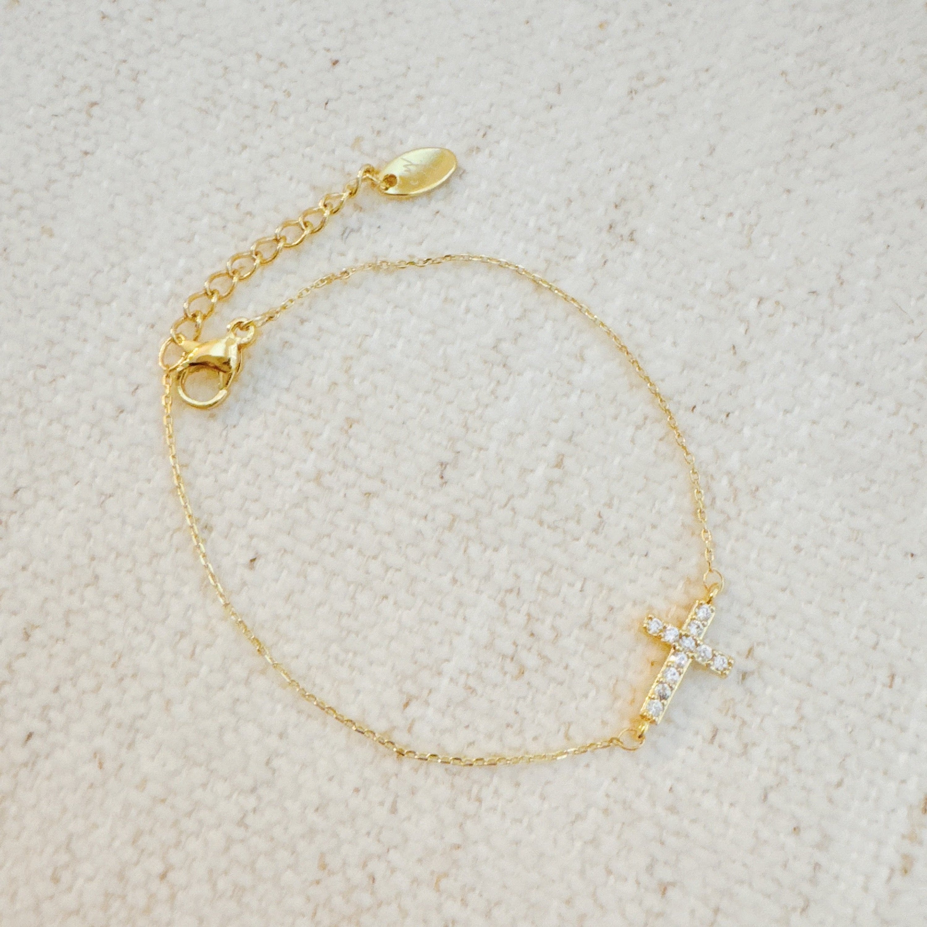 Sideways Cross Bracelet