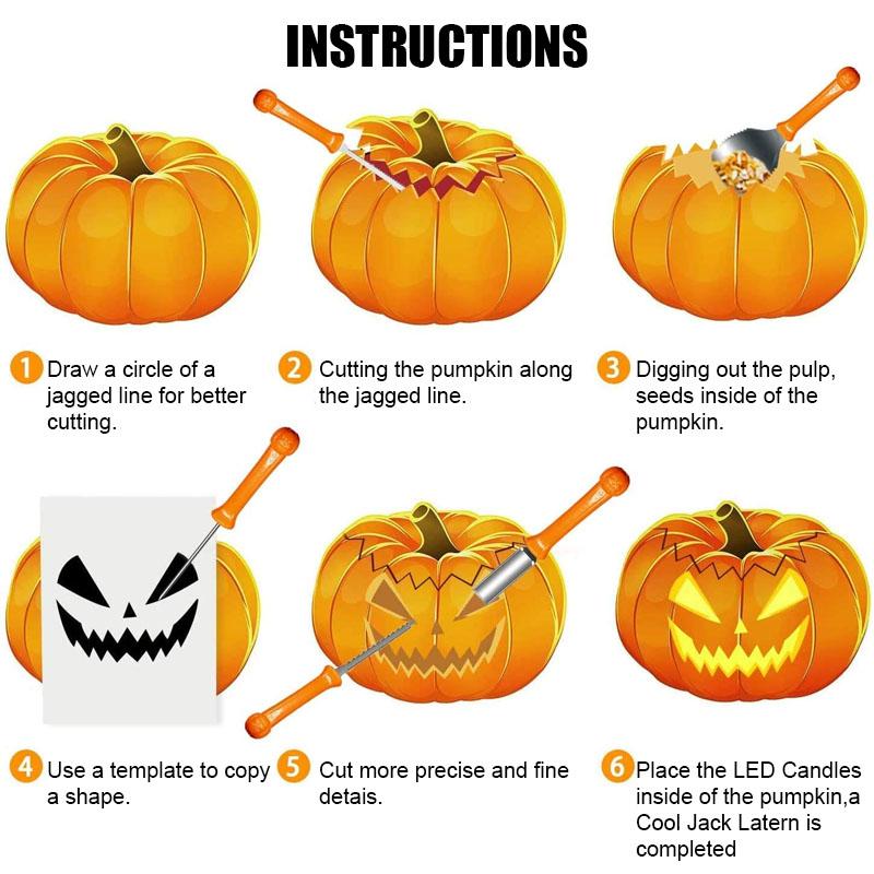 Pumpkin Cutting Set Stainless Steel Cutting Tool