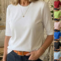 Comfortable All-Match Crew-Neck T-Shirt - Casual Half-Sleeve Top