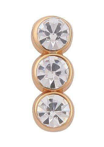 Triple Crystal Slider Charm