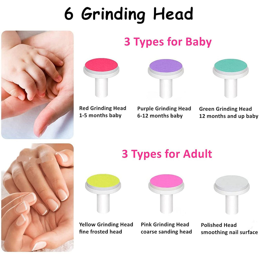 Electric Baby Nail Trimmer and Polisher