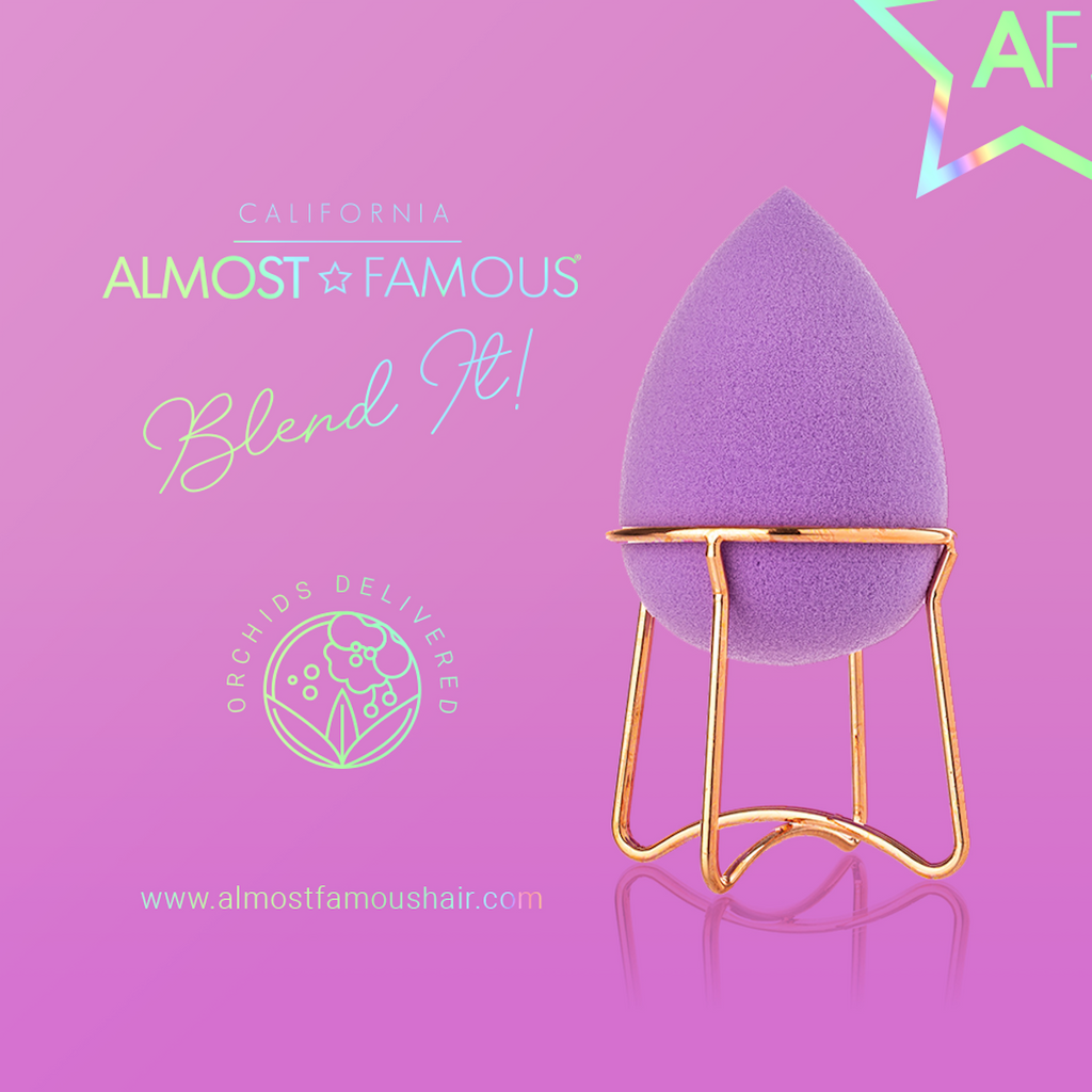 Makeup Blender with Rose Gold Stand