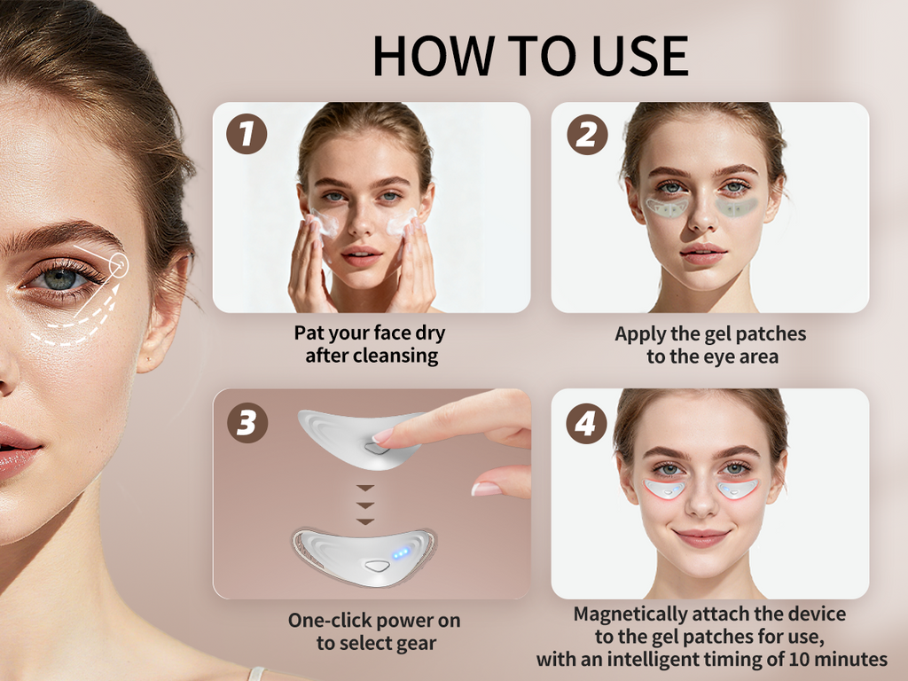 Eye Massage Device for Wrinkles and Dark Circles