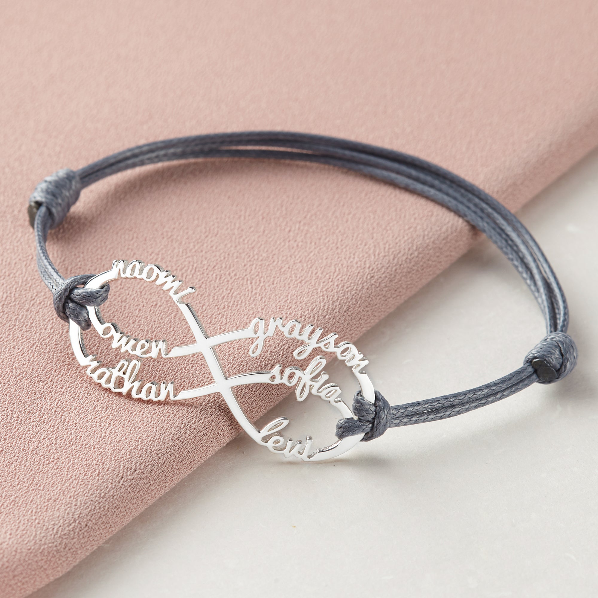 Infinity Bracelet with Kids Names