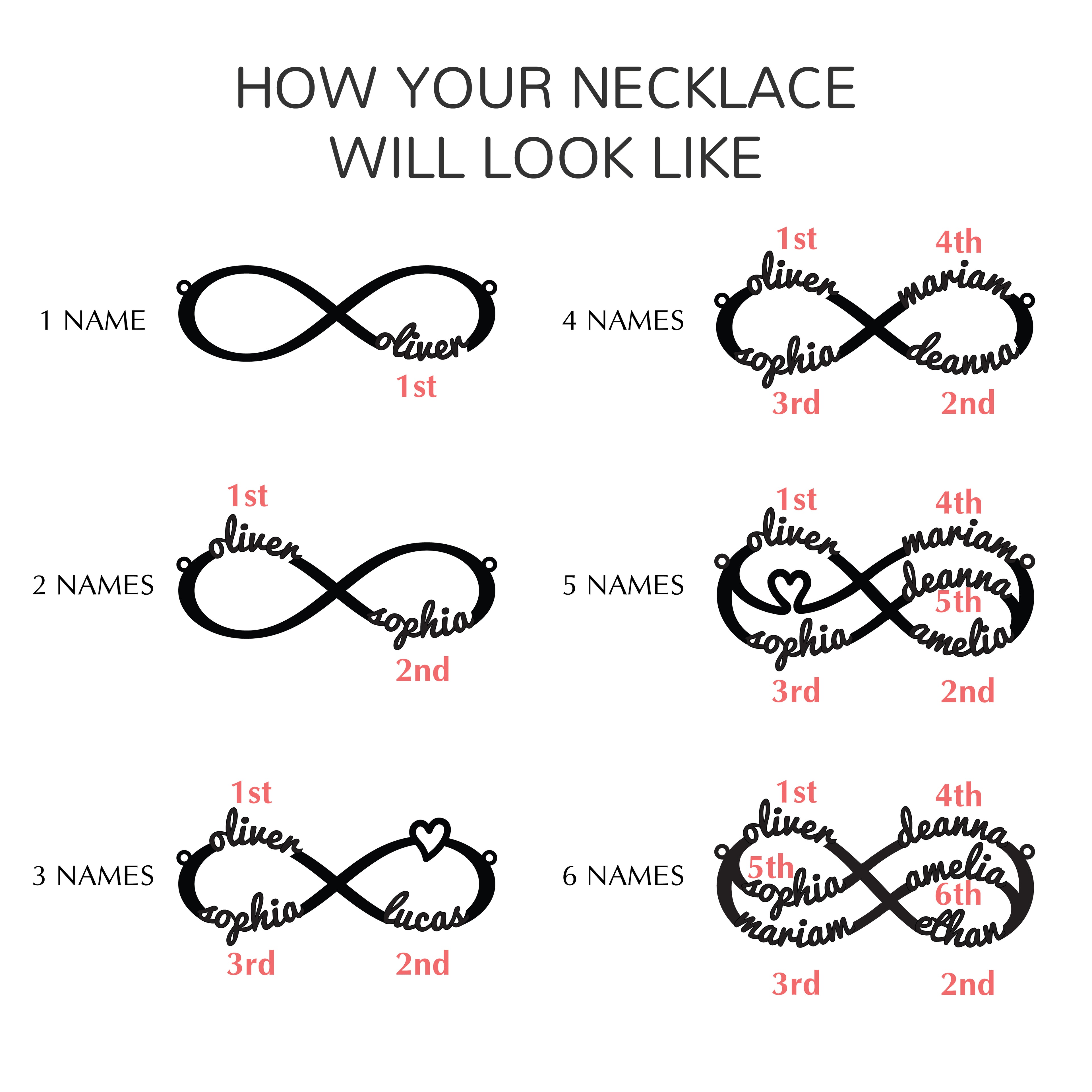 Infinity Bracelet with Kids Names