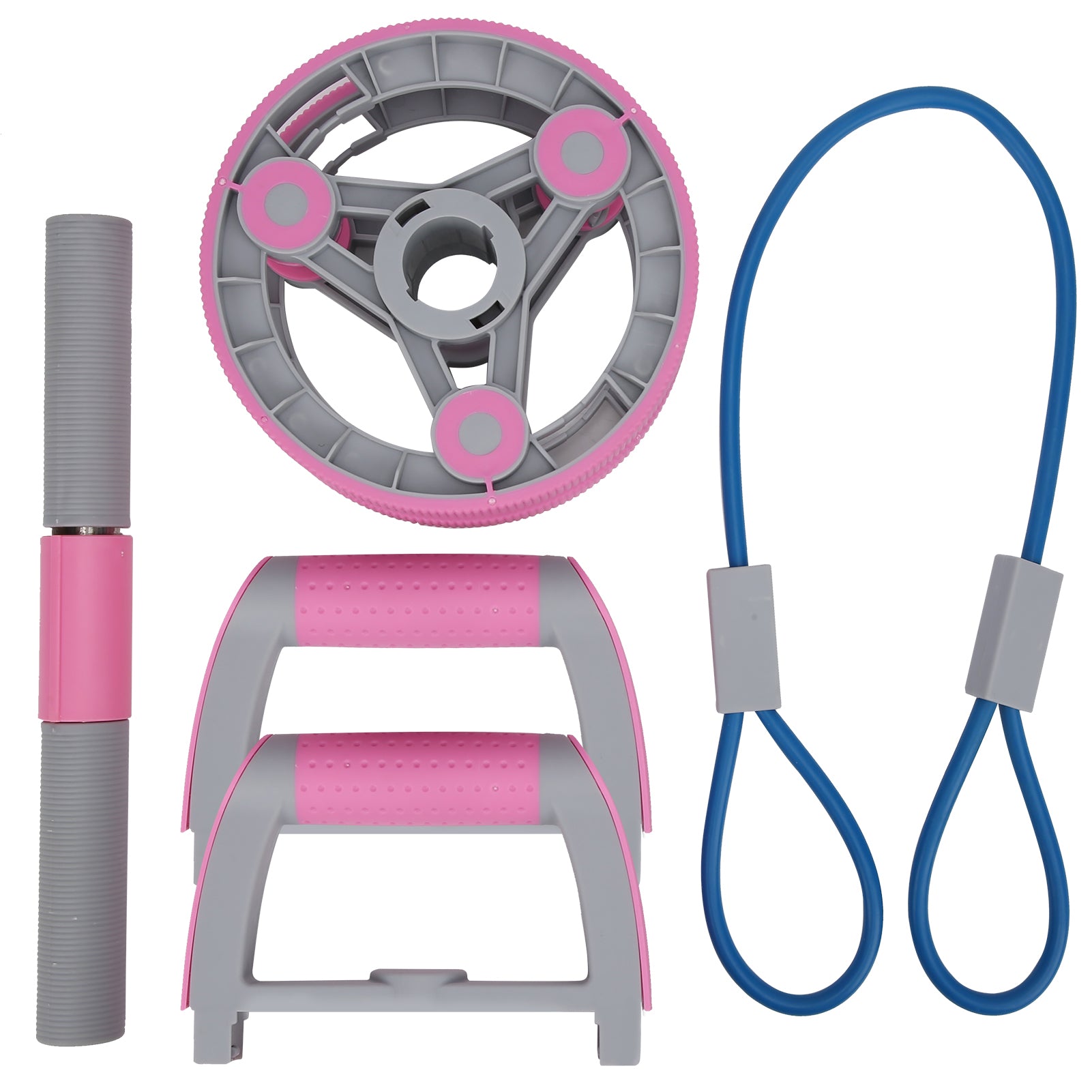 Ab Wheel & Pull Strap Training Set