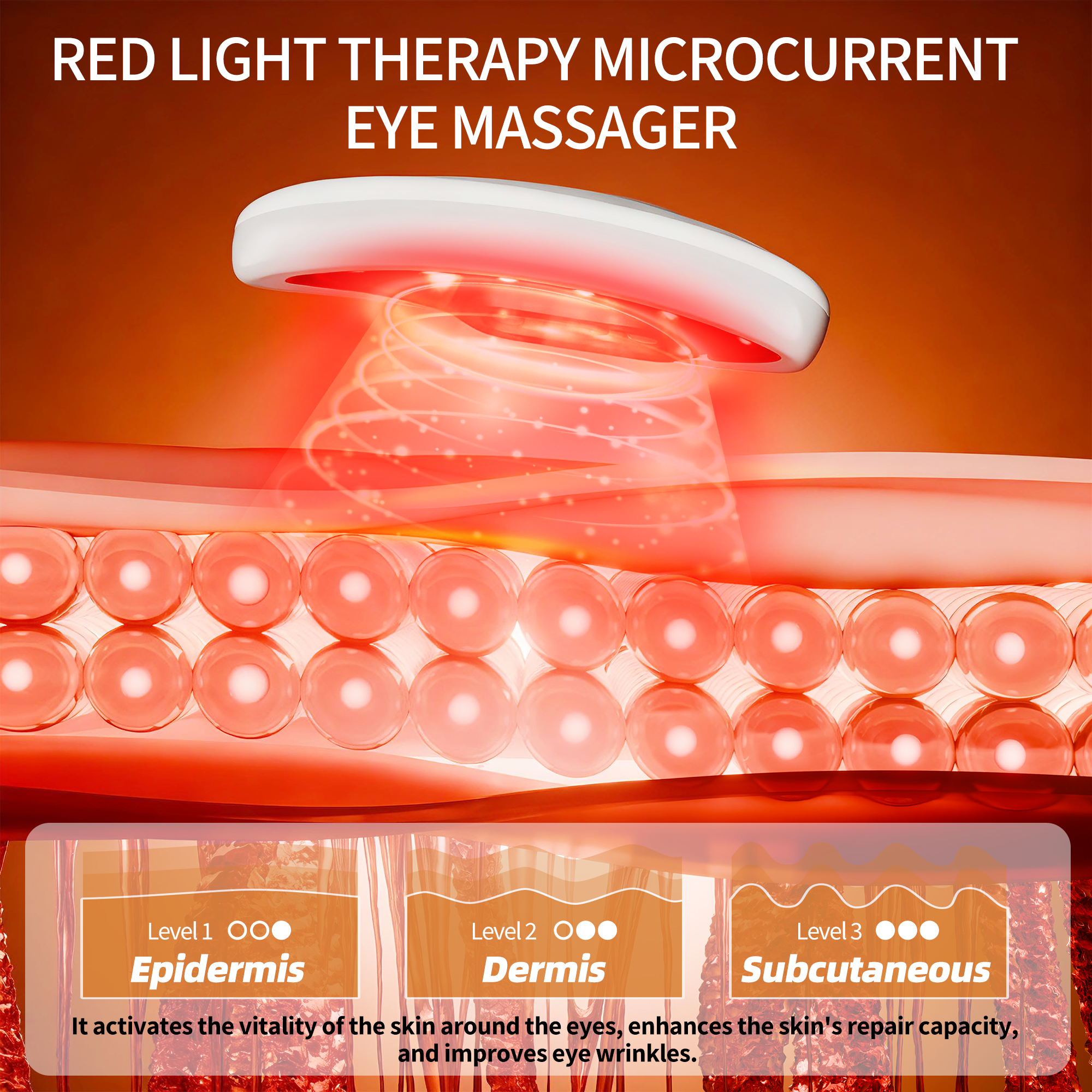 Eye Massage Device for Wrinkles and Dark Circles