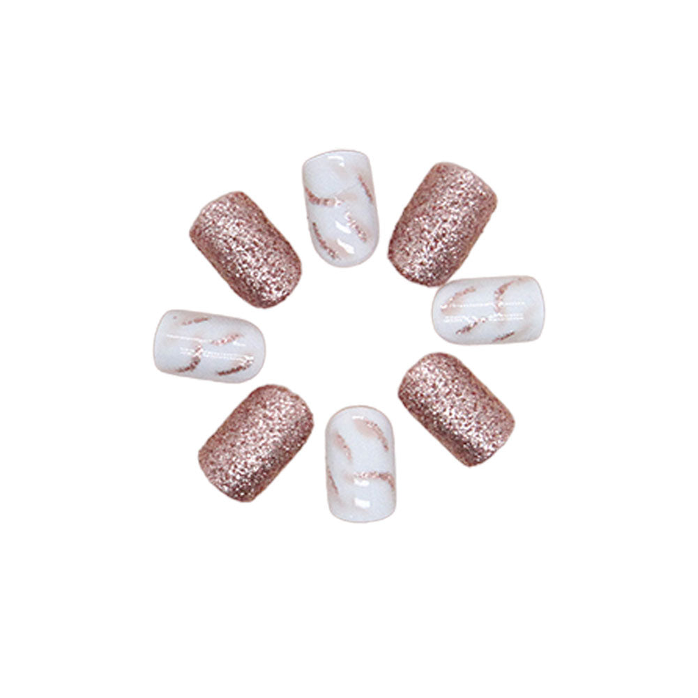 Press-On Nails Kit with Glue and Gel Stickers