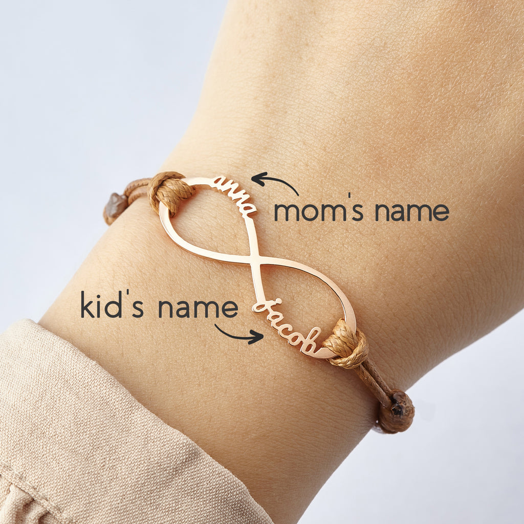 Infinity Bracelet with Kids Names