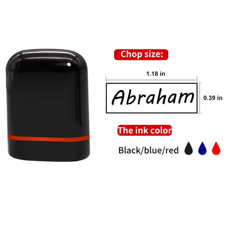 Custom Signature Stamp Personalized Logo Name
