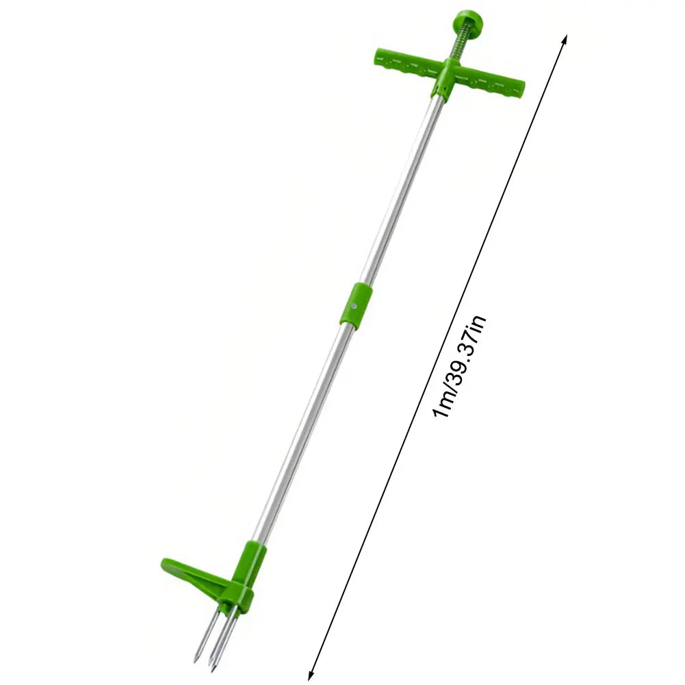 Long Handle Weed Puller Tool with Foot Pedal &