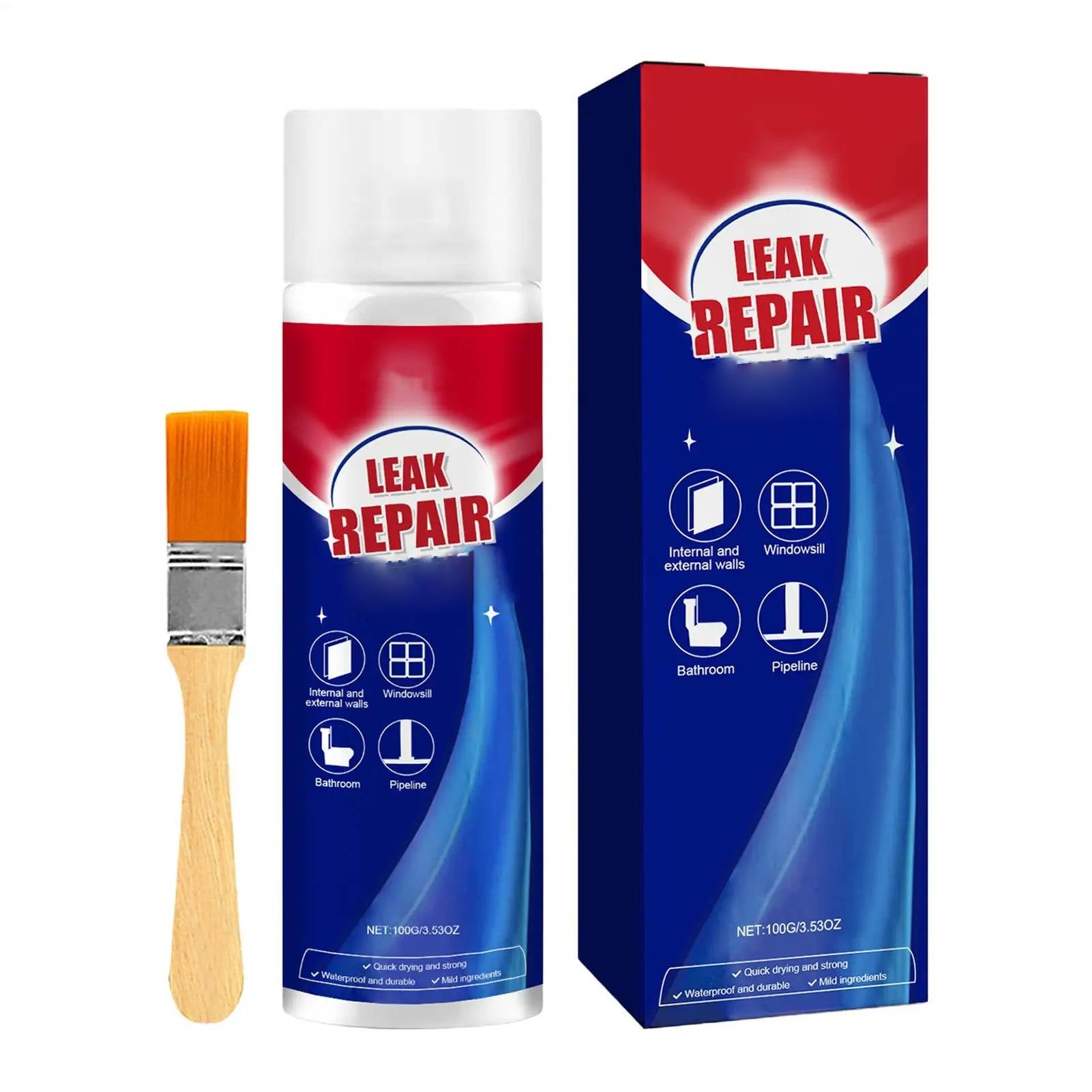2 Set Leak Repair Waterproof Sealant Spray All