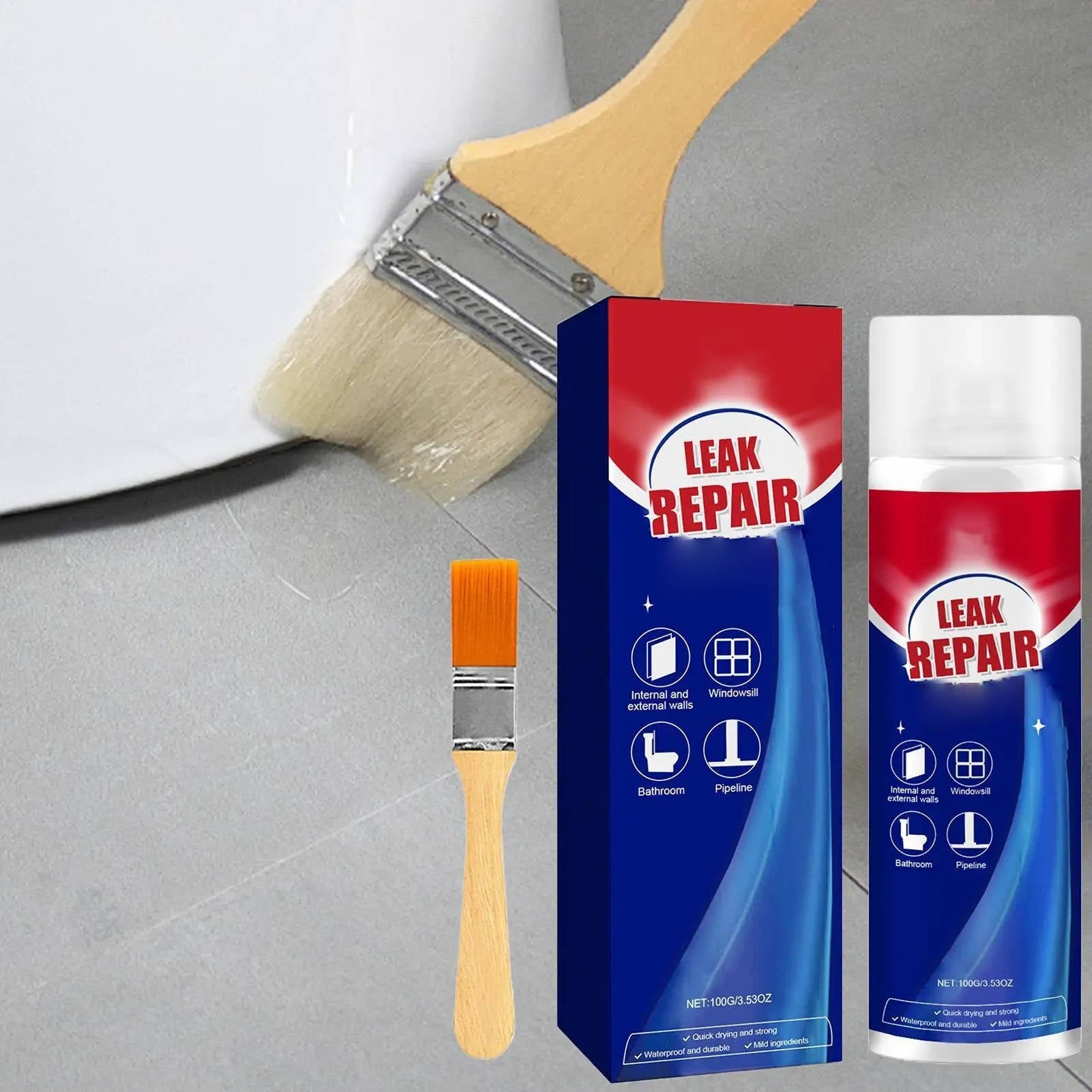 2 Set Leak Repair Waterproof Sealant Spray All