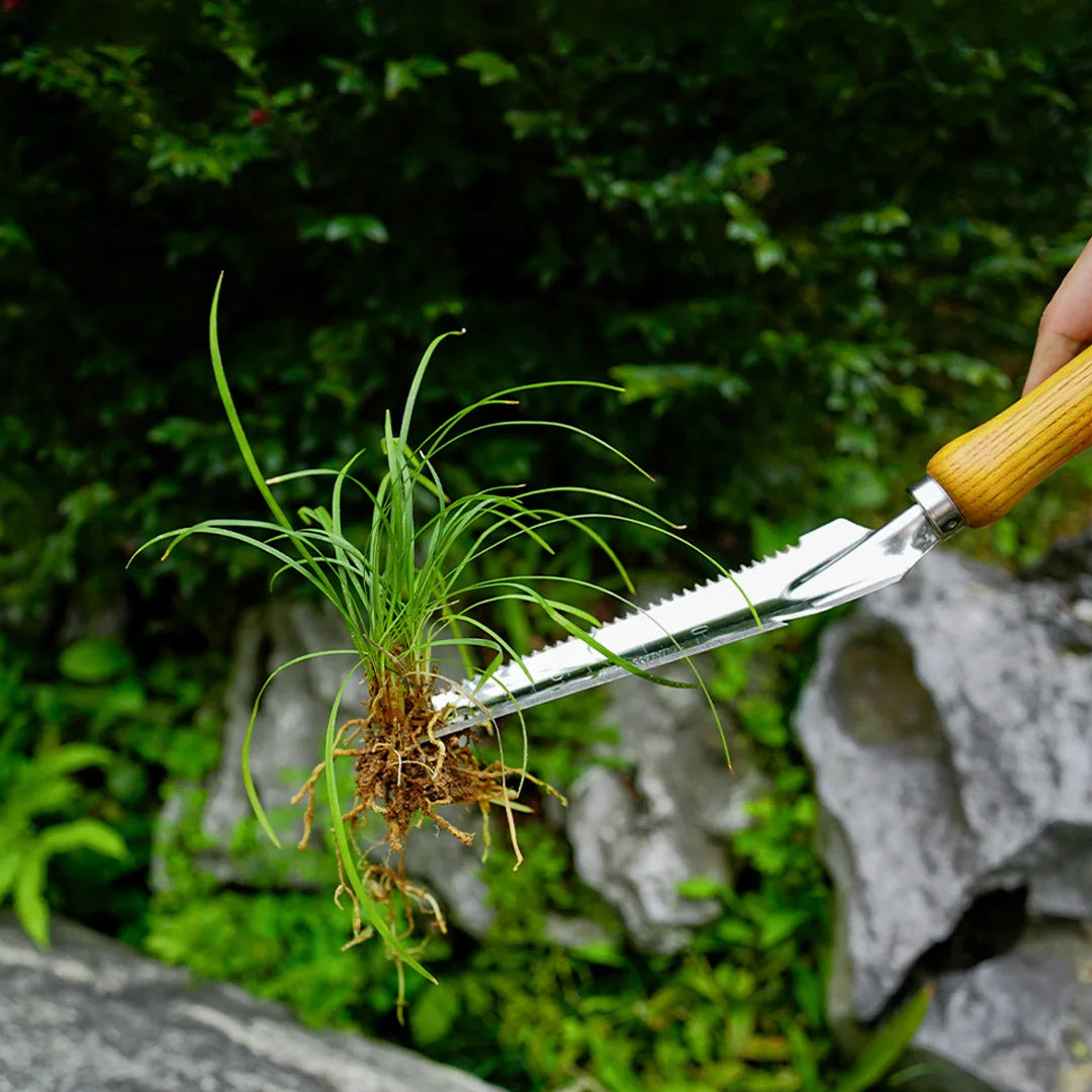 5-in-1 Stainless Steel Weed Puller Tool with