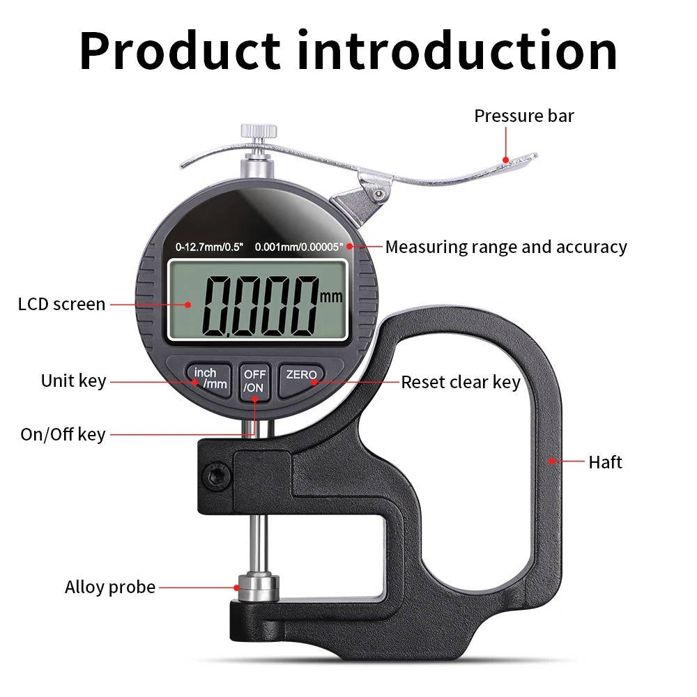 Thickness Gauge Measure Thickness Of Paper Cloth