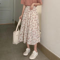 A-Line Floral Skirt - Ethereal Fairy Forest-Inspired Style