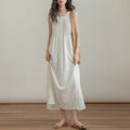 Artistic Pleated Chic Plus-Size Sleeveless Sundress