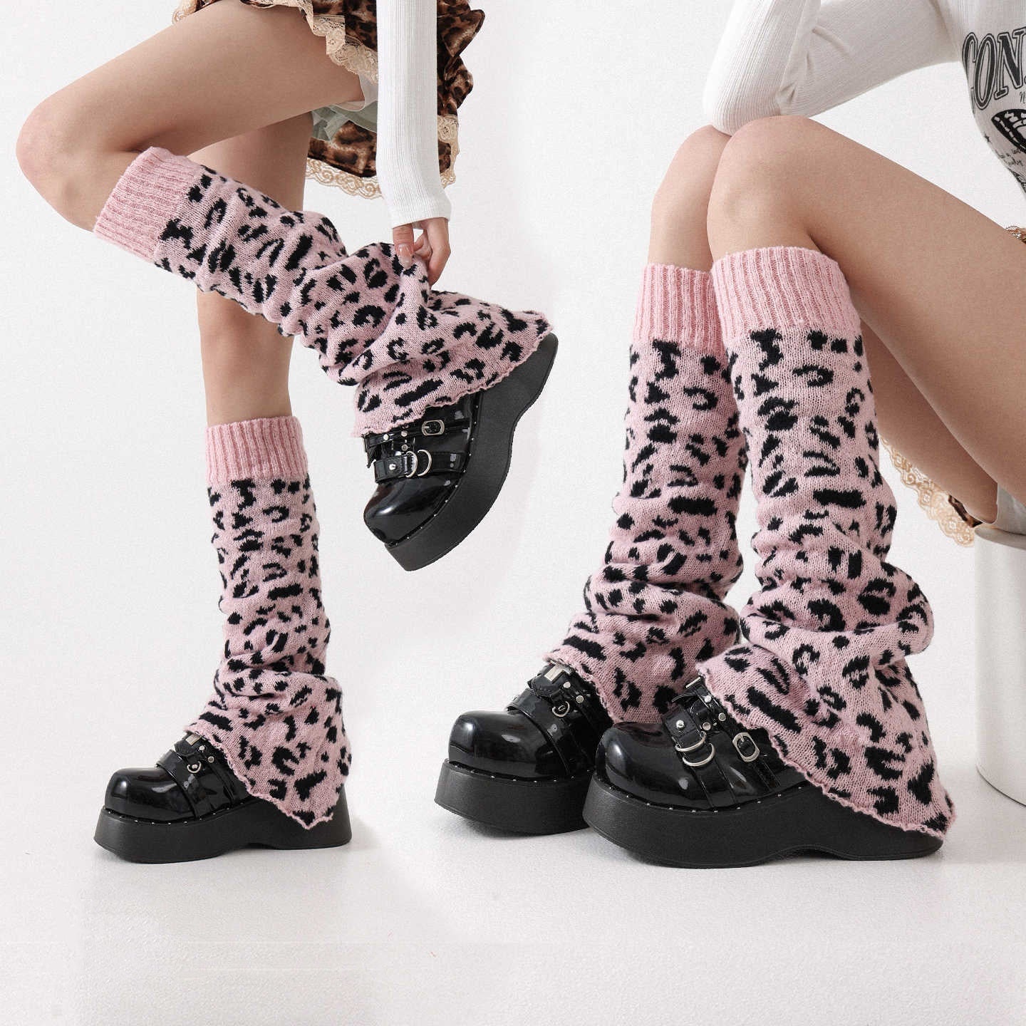 Women's Warm Plush Leg Warmer Flared Sock Booties