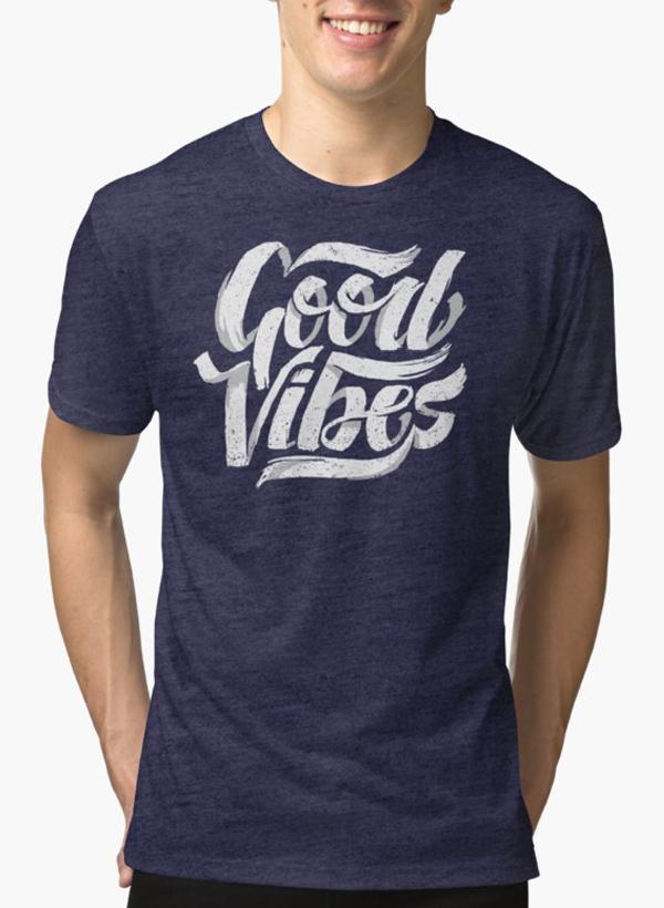 Good Vibes Feel Good Purple Tee