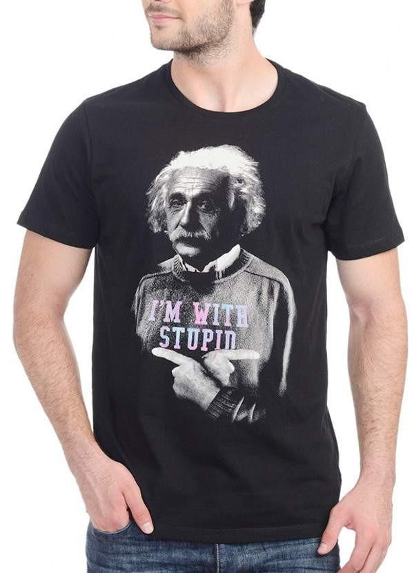 Einstein I'm With Stupid Tee